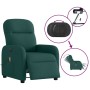 Sillón reclinable de masaje eléctrico tela verde oscuro en Sillones | Comprar online en Foru.es