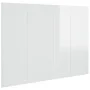 Cabecero cama madera contrachapada blanco brillo 120x1,5x80 cm de vidaXL, Cabeceros y pies de cama - Ref: Foro24-811031, Prec...