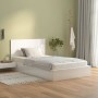 Cabecero cama madera contrachapada blanco brillo 120x1,5x80 cm de vidaXL, Cabeceros y pies de cama - Ref: Foro24-811031, Prec...