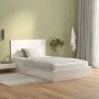 Cabecero cama madera contrachapada blanco brillo 120x1,5x80 cm de vidaXL, Cabeceros y pies de cama - Ref: Foro24-811031, Prec...