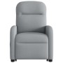 Sillón reclinable elevable de tela gris claro en Sillones | Comprar online en Foru.es