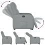 Sillón reclinable elevable de tela gris claro en Sillones | Comprar online en Foru.es