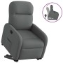 Sillón reclinable elevable de tela gris oscuro en Sillones | Comprar online en Foru.es