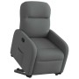 Sillón reclinable elevable de tela gris oscuro en Sillones | Comprar online en Foru.es