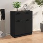 Aparador de madera contrachapada negro 60x30x70 cm de vidaXL, Aparadores - Ref: Foro24-811089, Precio: 92,01 €, Descuento: %