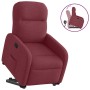 Sillón reclinable elevable tela rojo tinto en Sillones | Comprar online en Foru.es