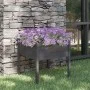 Jardinera de madera maciza de pino gris 70x70x70 cm de vidaXL, Maceteros y jardineras - Ref: Foro24-810813, Precio: 46,29 €, ...