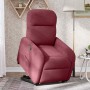 Sillón reclinable elevable tela rojo tinto en Sillones | Comprar online en Foru.es