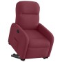 Sillón reclinable elevable tela rojo tinto en Sillones | Comprar online en Foru.es