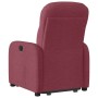 Sillón reclinable elevable tela rojo tinto en Sillones | Comprar online en Foru.es
