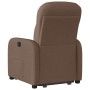 Sillón reclinable elevable de tela marrón en Sillones | Comprar online en Foru.es