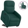 Sillón reclinable elevable tela verde oscuro en Sillones | Comprar online en Foru.es