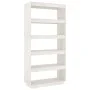 Estantería/divisor de espacios pino blanco 80x35x167 cm de vidaXL, Librerías y estanterías - Ref: Foro24-810895, Precio: 124,...