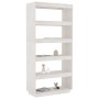 Estantería/divisor de espacios pino blanco 80x35x167 cm de vidaXL, Librerías y estanterías - Ref: Foro24-810895, Precio: 126,...