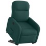 Sillón reclinable elevable tela verde oscuro en Sillones | Comprar online en Foru.es