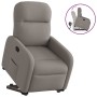 Sillón reclinable elevable tela gris taupe en Sillones | Comprar online en Foru.es