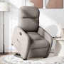 Sillón reclinable elevable tela gris taupe en Sillones | Comprar online en Foru.es
