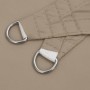 Toldo de vela triangular tela Oxford gris taupe 3x4x5 m en Sombrillas | Comprar online en Foru.es