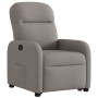 Sillón reclinable elevable tela gris taupe en Sillones | Comprar online en Foru.es