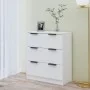 Aparador de madera contrachapada blanco 60x30x70 cm de vidaXL, Aparadores - Ref: Foro24-811070, Precio: 68,05 €, Descuento: %