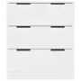 Aparador de madera contrachapada blanco 60x30x70 cm de vidaXL, Aparadores - Ref: Foro24-811070, Precio: 68,05 €, Descuento: %
