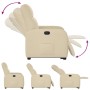 Sillón reclinable elevable de tela color crema en Sillones | Comprar online en Foru.es