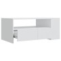 Mesa de centro madera de ingeniería blanco 102x55x42 cm de vidaXL, Mesas de centro - Ref: Foro24-810917, Precio: 89,44 €, Des...