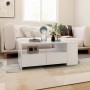 Mesa de centro madera de ingeniería blanco 102x55x42 cm de vidaXL, Mesas de centro - Ref: Foro24-810917, Precio: 89,44 €, Des...