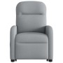 Sillón de masaje reclinable de pie de tela gris claro en Sillones | Comprar online en Foru.es
