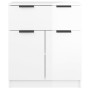 Aparador de madera contrachapada blanco brillante 60x30x70 cm de vidaXL, Aparadores - Ref: Foro24-811094, Precio: 82,63 €, De...
