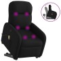 Sillón reclinable de masaje elevable tela negro en Sillones | Comprar online en Foru.es