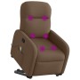 Silla de masaje reclinable de pie de tela marrón en Sillones | Comprar online en Foru.es