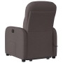 Silla de masaje reclinable de pie de tela marrón oscuro en Sillones | Comprar online en Foru.es