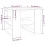 Mesa de centro madera contrachapada blanco 55,5x55x45 cm de vidaXL, Mesas de centro - Ref: Foro24-810908, Precio: 41,96 €, De...