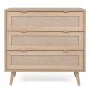 Finori Cajonera Bali 03A color roble Sonoma y patrón de caña de Finori, Cajoneras - Ref: Foro24-441174, Precio: 191,85 €, Des...