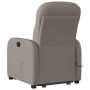 Sillón reclinable de masaje elevable tela gris taupé en Sillones | Comprar online en Foru.es