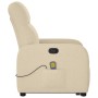 Silla de masaje reclinable de pie de tela color crema en Sillones | Comprar online en Foru.es