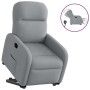 Sillón eléctrico reclinable elevable de tela gris claro en Sillones | Comprar online en Foru.es