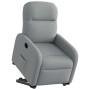 Sillón eléctrico reclinable elevable de tela gris claro en Sillones | Comprar online en Foru.es
