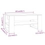 Mesa de centro madera contrachapada gris hormigón 102x55x45 cm de vidaXL, Mesas de centro - Ref: Foro24-810903, Precio: 70,69...