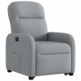 Sillón eléctrico reclinable elevable de tela gris claro en Sillones | Comprar online en Foru.es