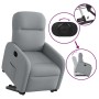 Sillón eléctrico reclinable elevable de tela gris claro en Sillones | Comprar online en Foru.es