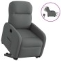 Sillón eléctrico reclinable elevable de tela gris oscuro en Sillones | Comprar online en Foru.es