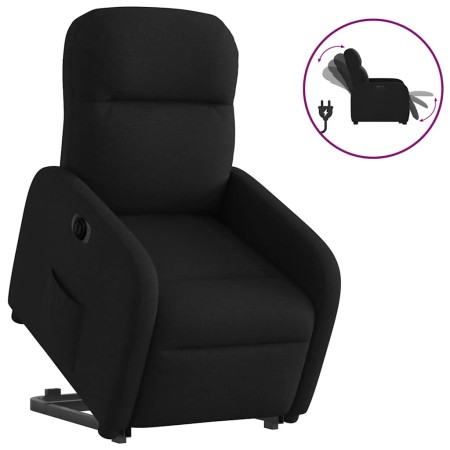 Sillón eléctrico reclinable elevable de tela negro en Sillones | Comprar online en Foru.es