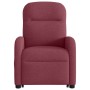 Sillón eléctrico reclinable elevable de tela rojo tinto en Sillones | Comprar online en Foru.es