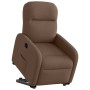 Sillón eléctrico reclinable elevable de tela marrón en Sillones | Comprar online en Foru.es