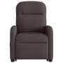 Sillón eléctrico reclinable elevable de tela marrón oscuro en Sillones | Comprar online en Foru.es