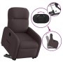 Sillón eléctrico reclinable elevable de tela marrón oscuro en Sillones | Comprar online en Foru.es