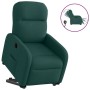 Sillón eléctrico reclinable elevable de tela verde oscuro en Sillones | Comprar online en Foru.es