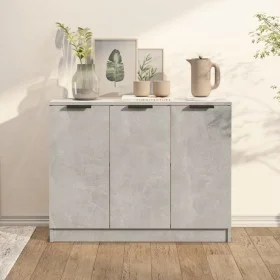 Aparador de madera contrachapada gris hormigón 90,5x30x70 cm de vidaXL, Aparadores - Ref: Foro24-811191, Precio: 75,19 €, Des...